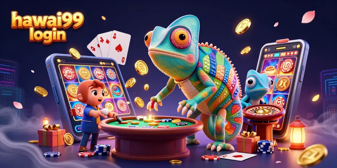 Experience exciting gameplay with hawai99 login as the chameleon owner snaps up golden coins.
