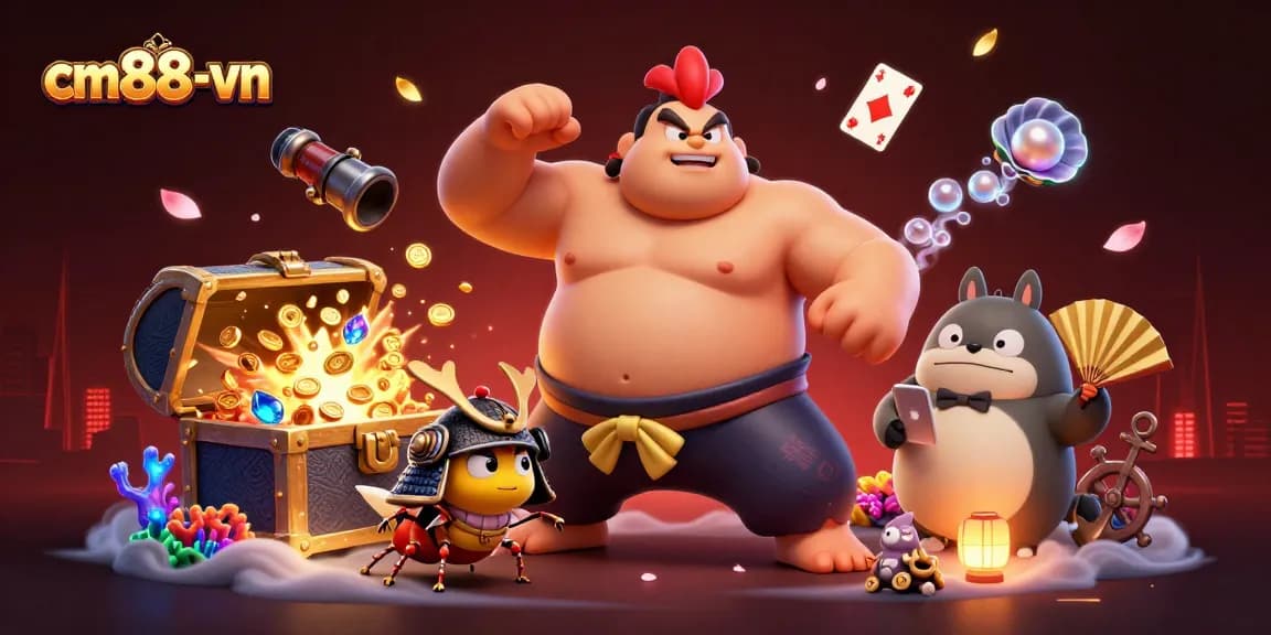 Engage with the cm88-vn energetic gaming scene showcasing vibrant 3D characters and action-packed elements.