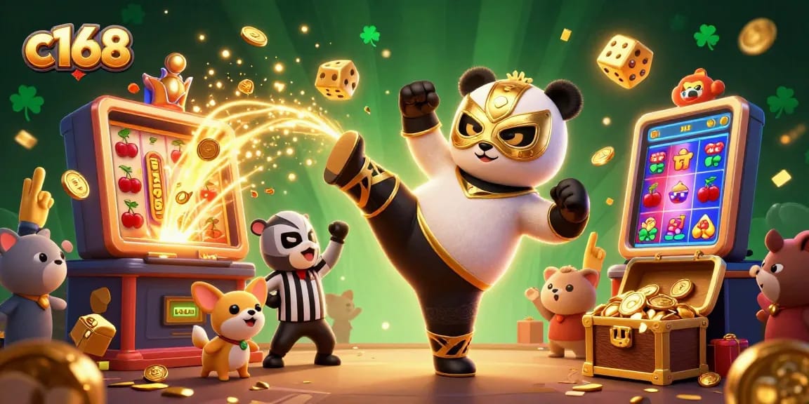 C168 players winning big at a vibrant casino scene filled with animated excitement.
