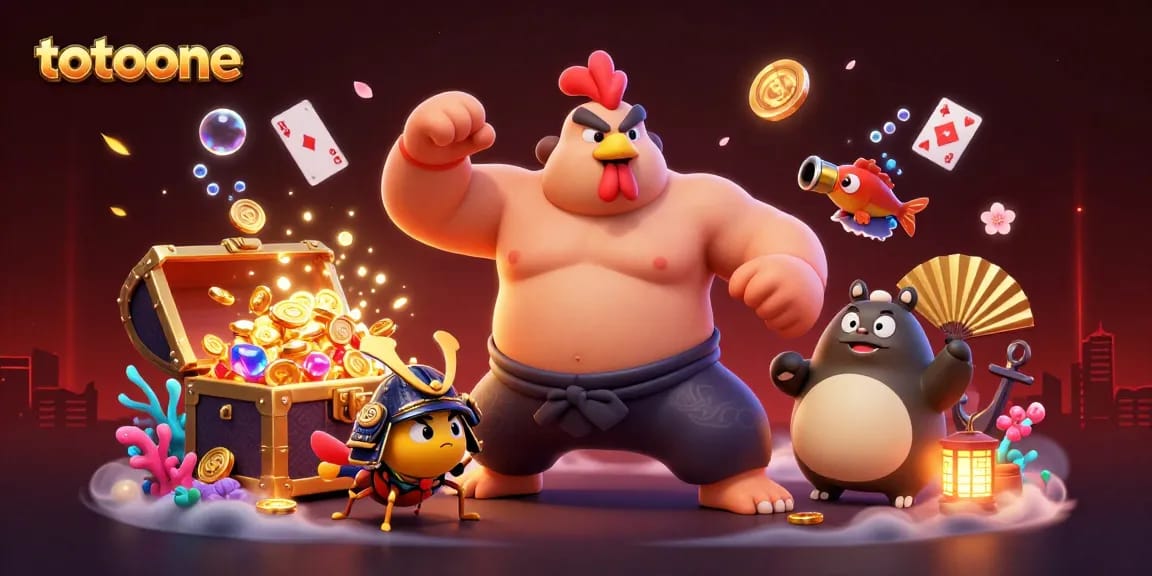 totoone, nikmati permainan seru di dunia kasino online dengan ilustrasi 3D yang menarik.