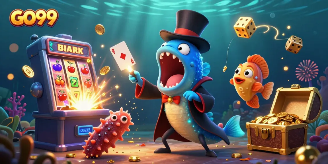 Experience the thrilling casino ambiance of GO99 with vibrant characters and stunning gaming visuals.