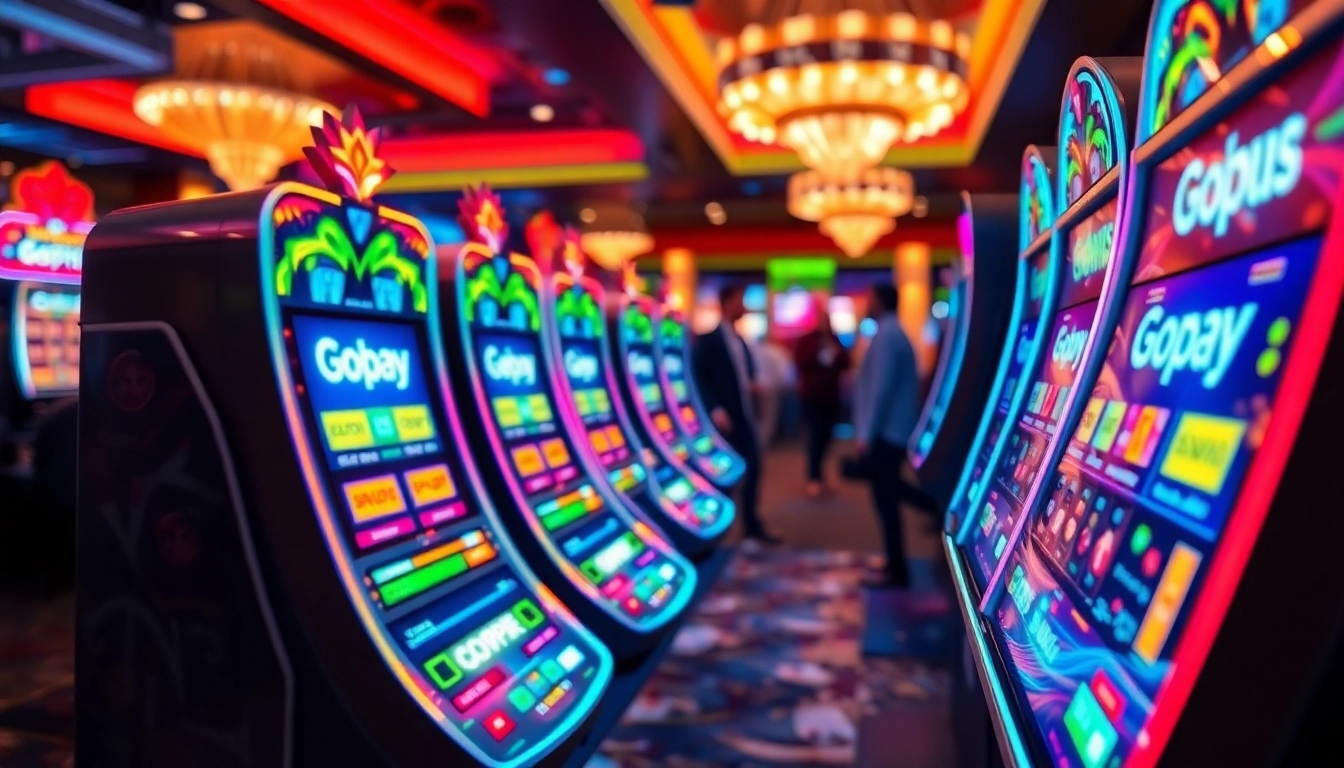 Experience exciting slot online deposit gopay options at vibrant casino gaming machines.