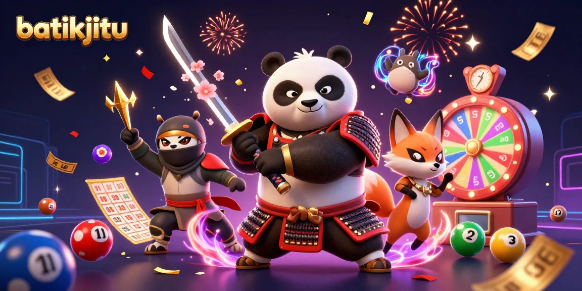 Batikjitu menghadirkan samurai panda menarik dengan shuriken ninja fox dan tanuki magis dalam suasana kasino yang penuh keberuntungan.
