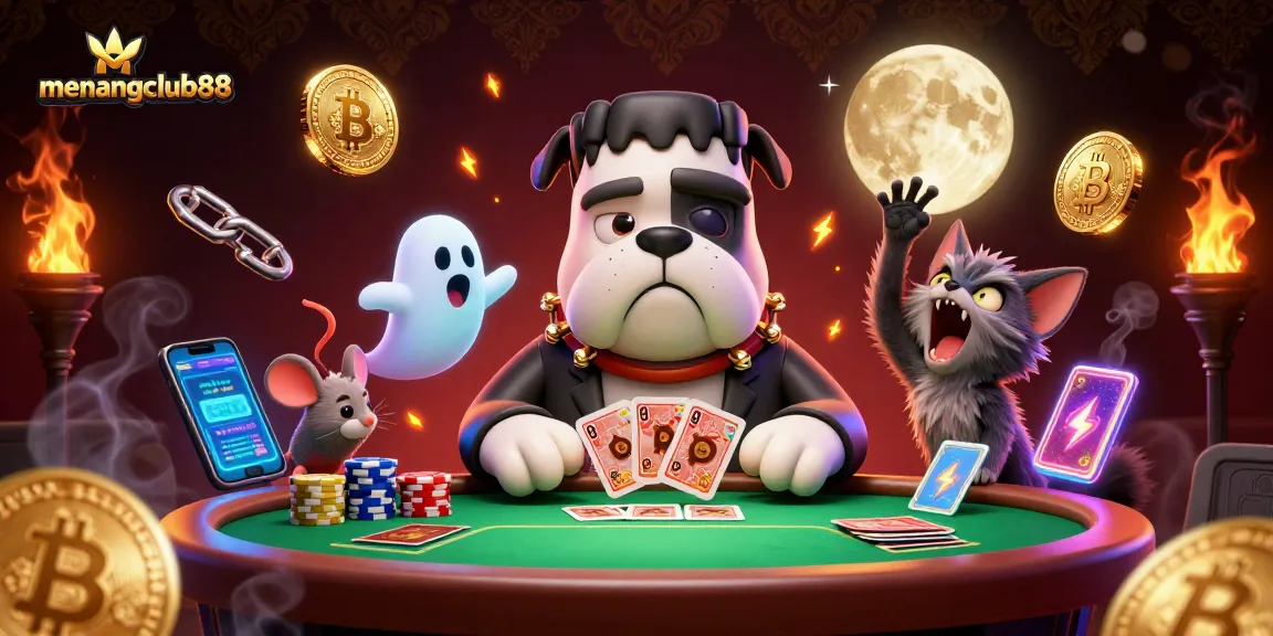Win big with menangclub88 at a lively poker game animated by unique characters.