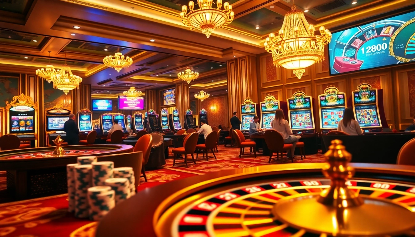 Engaging online gambling action at lc88.com showcasing thrilling casino elements.