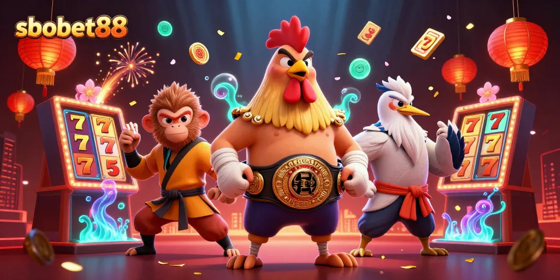 Experience sbobet88’s thrilling casino action with vibrant characters and dynamic game elements.