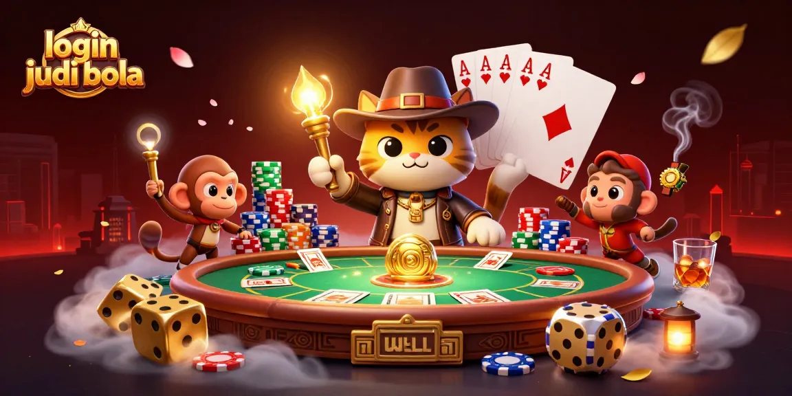 Engage in thrilling login judi bola action with this vibrant 3D casino artifact discovery scene.