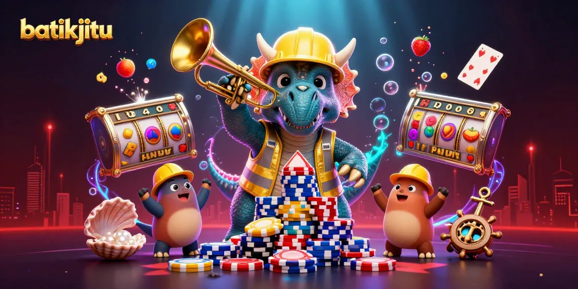 Batikjitu menghadirkan keseruan bermain slot dengan triceratops membangun piramid chip poker.