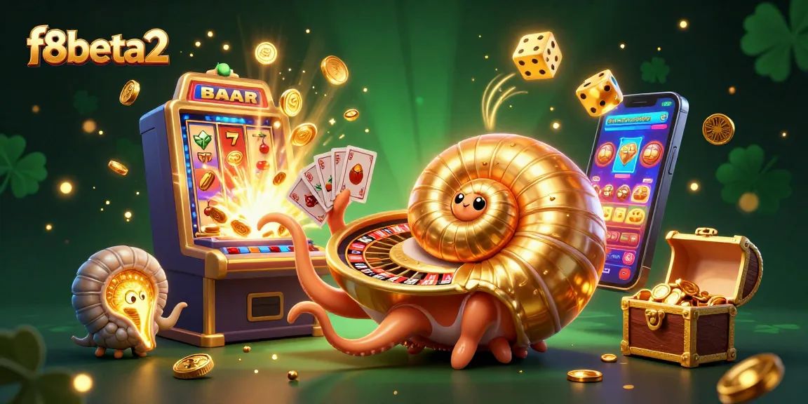 Experience excitement at f8beta2 with a dazzling casino scene featuring vibrant characters and jackpot bursts.