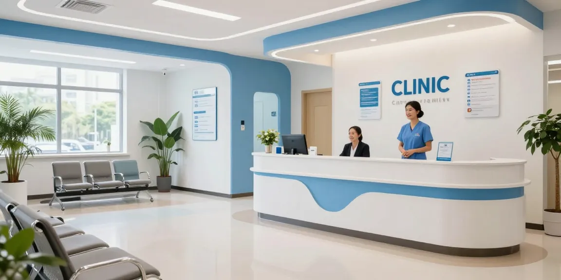 "David Hoffmeister reviews featured in a medical clinic showcasing patient care and wellness services."