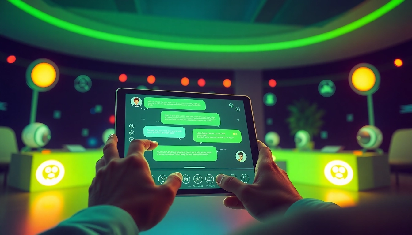 Engaging interaction with a juicy AI chatbot showcasing a dynamic interface.