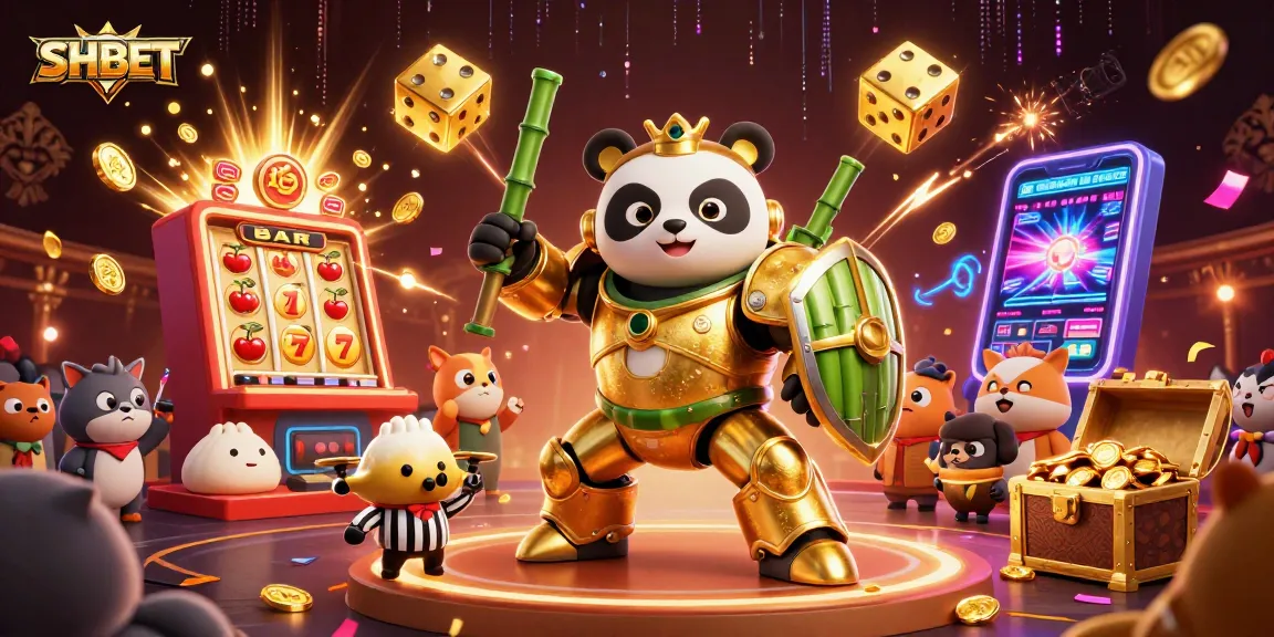 Experience SHBET's thrilling casino games featuring dynamic characters and vibrant gaming elements!