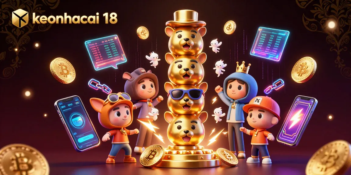 Place bets and win with keonhacai 18 at this vibrant digital casino illustration.