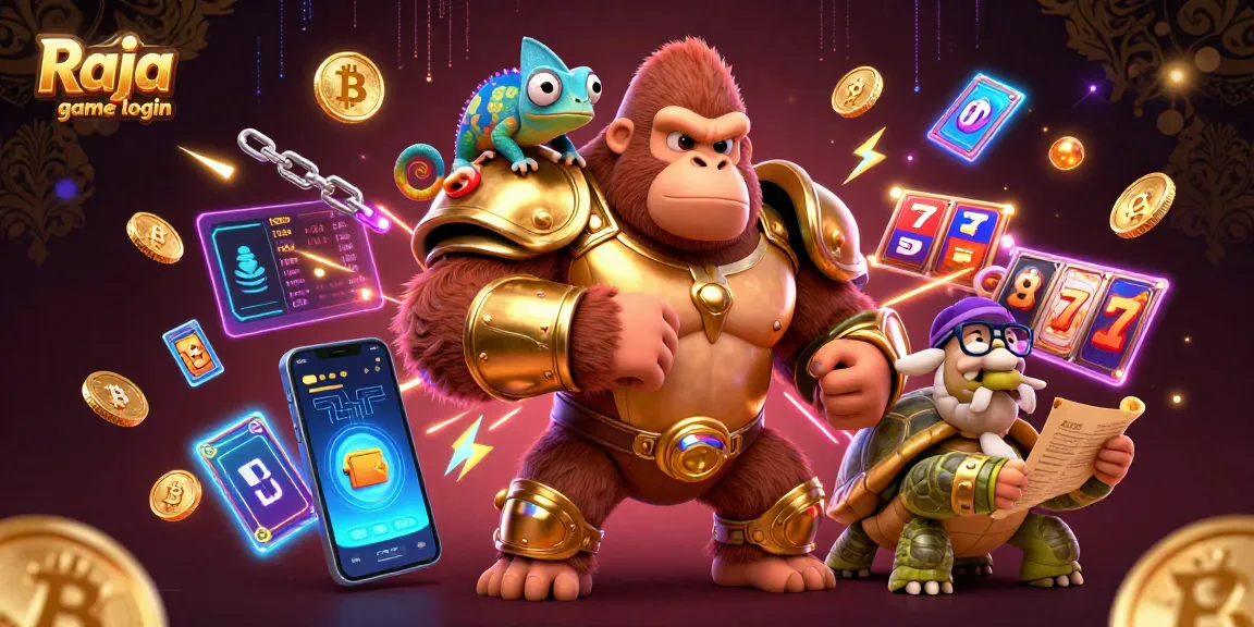 Engage with Raja game login to access thrilling slots with golden jackpot and vibrant characters.