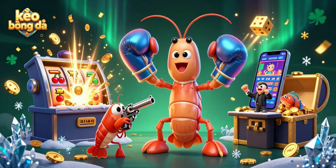 Bet on kèo bóng đá with the vibrant scene of cartoon characters enjoying a casino adventure.