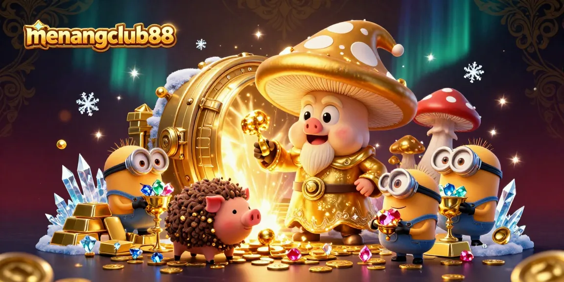 Experience the magic of menangclub88 as the golden wizard transforms treasures in a dazzling casino adventure.