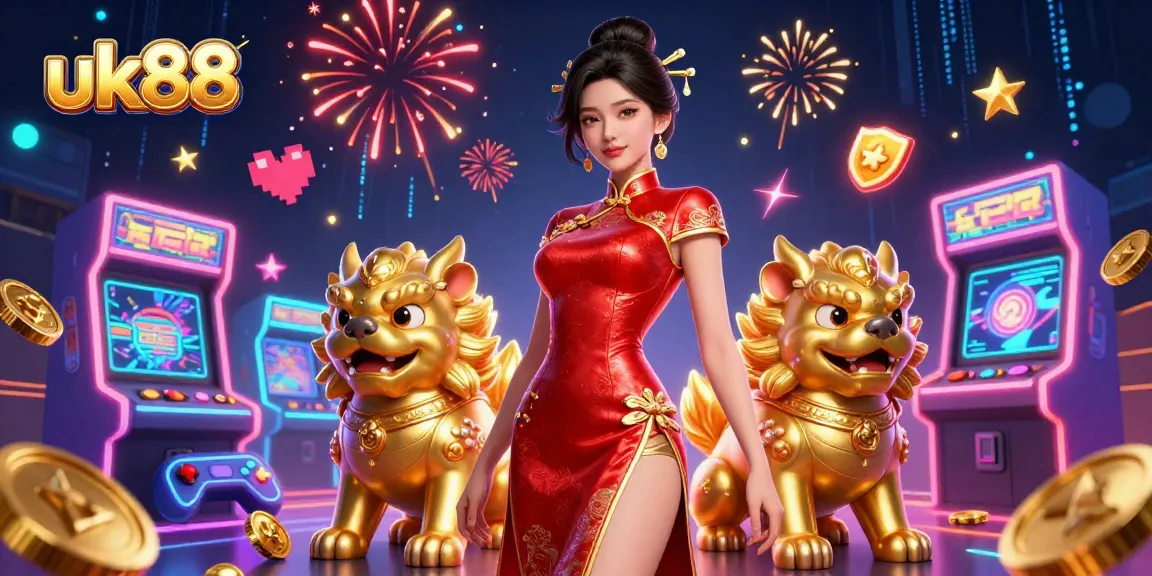 Engage with the thrilling world of uk88, featuring Asian glamour and arcade energy in a vibrant casino scene.