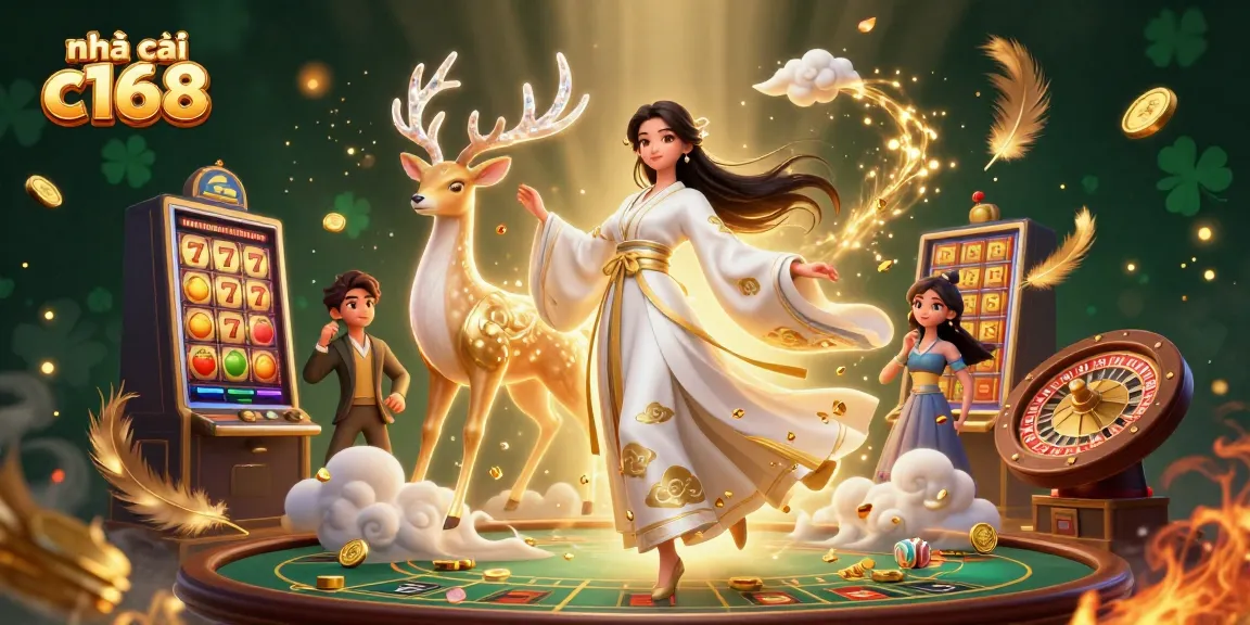 Engage with nhà cái c168's vibrant gaming experience featuring a stunning Asian casino scene.