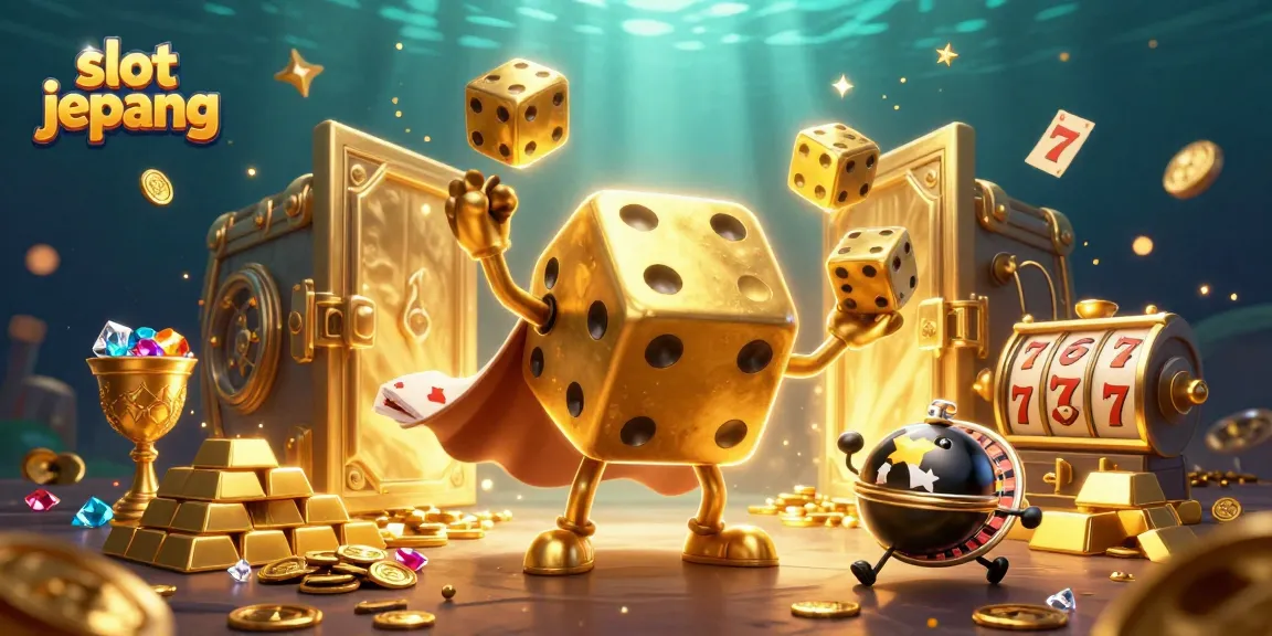 Experience thrilling slot jepang action with our vibrant 3D casino illustration, showcasing unique characters and game elements.