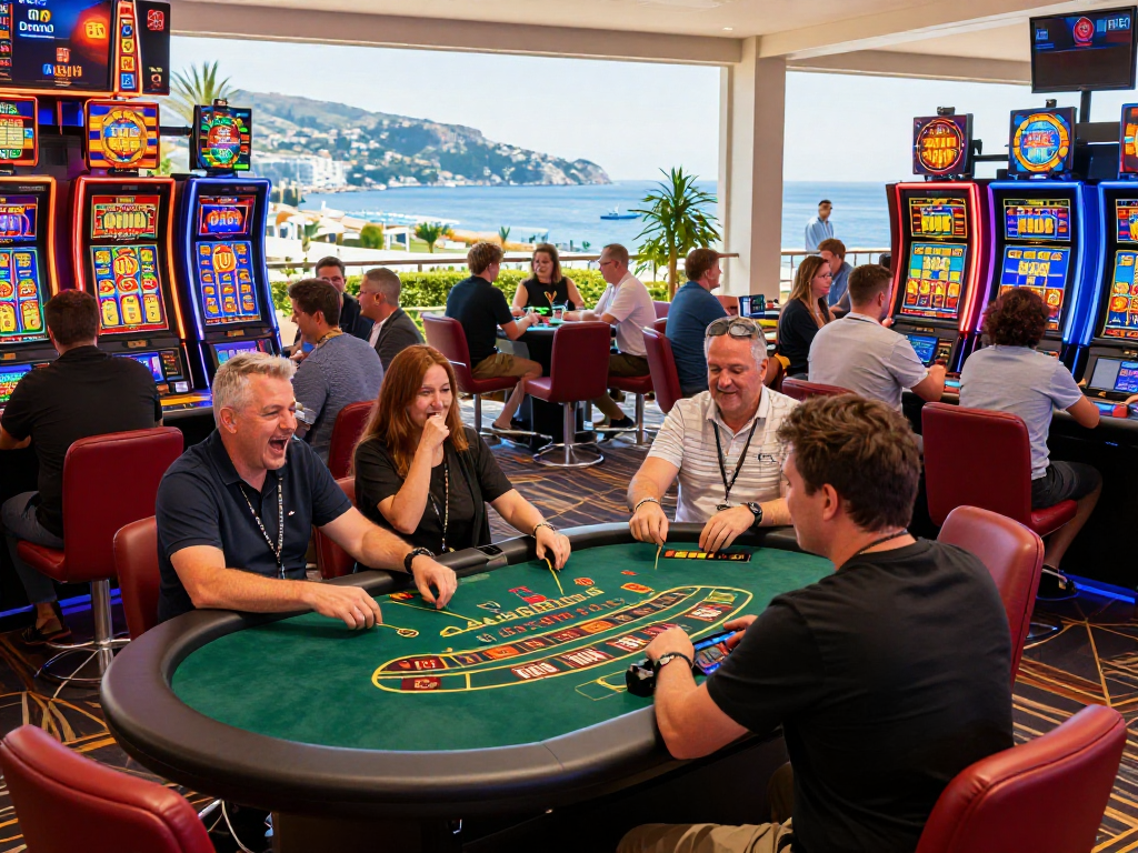 UK players enjoying games at a vibrant non-UK casino showcased on https://ghsc.co.uk with lively atmosphere.