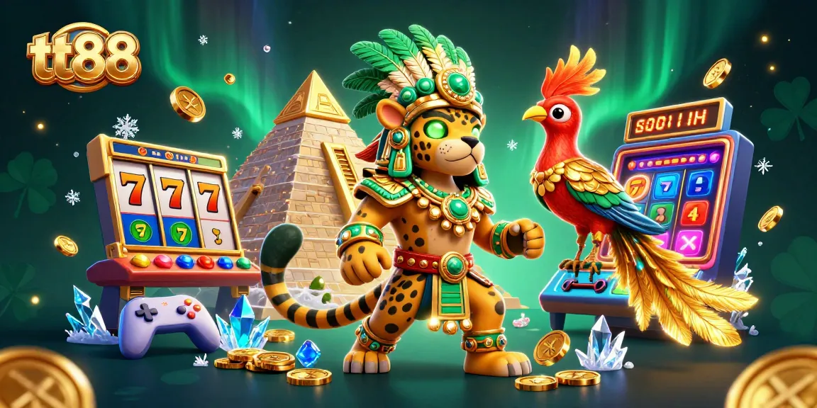 Engage with tt88 to explore vibrant 3D casino scenes filled with slot machines, jackpot excitement, and dynamic elements.