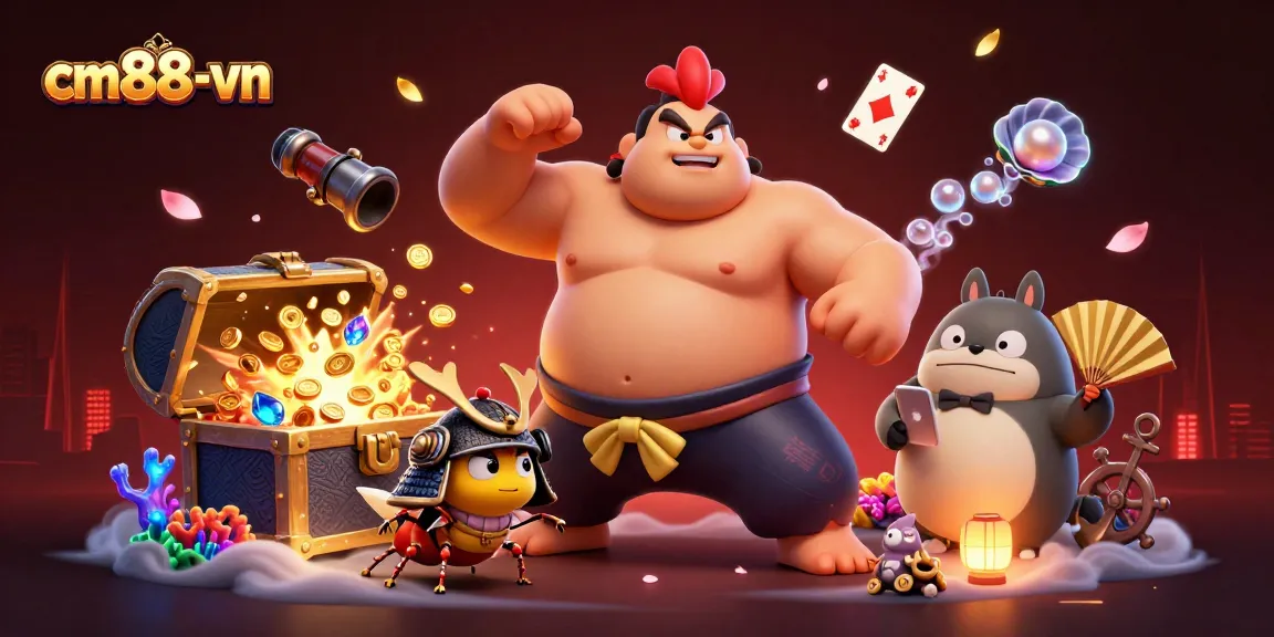 Engage with the cm88-vn energetic gaming scene showcasing vibrant 3D characters and action-packed elements.