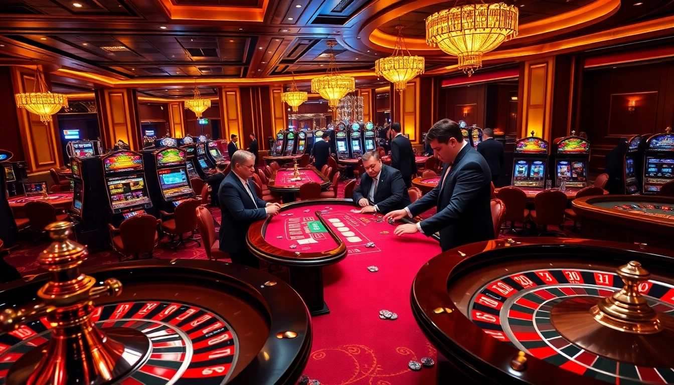 SODO66 gamblers enjoying an upscale casino experience with vibrant tables and thrilling gameplay.