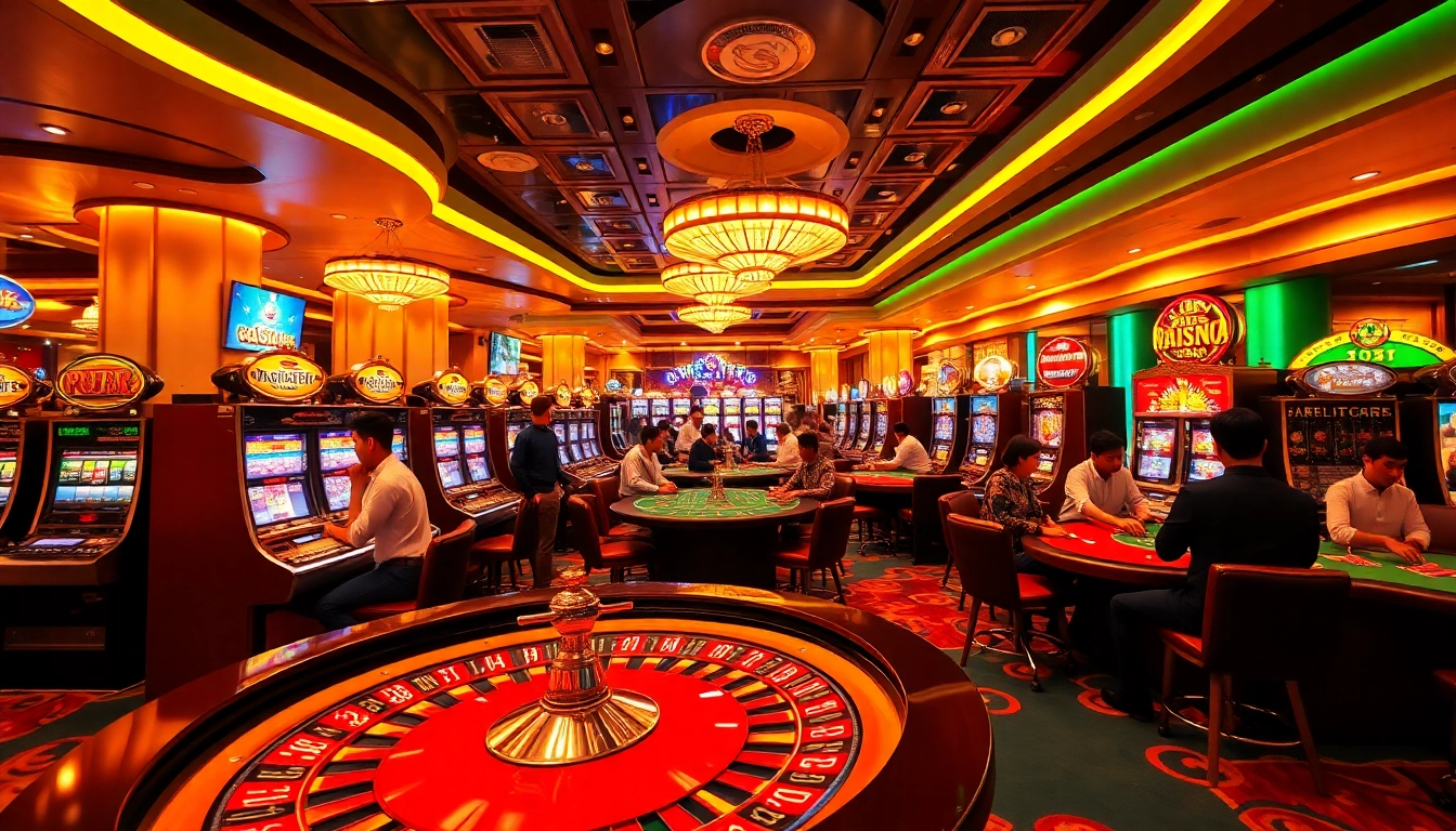 Pemain menikmati permainan kasino yang bersemangat dengan tema Datukwin Alternatif.