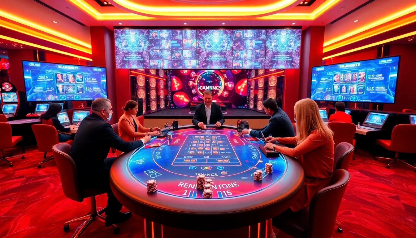 에볼루션 카지노에서 게임을 즐기는 플레이어와 라이브 딜러 모습