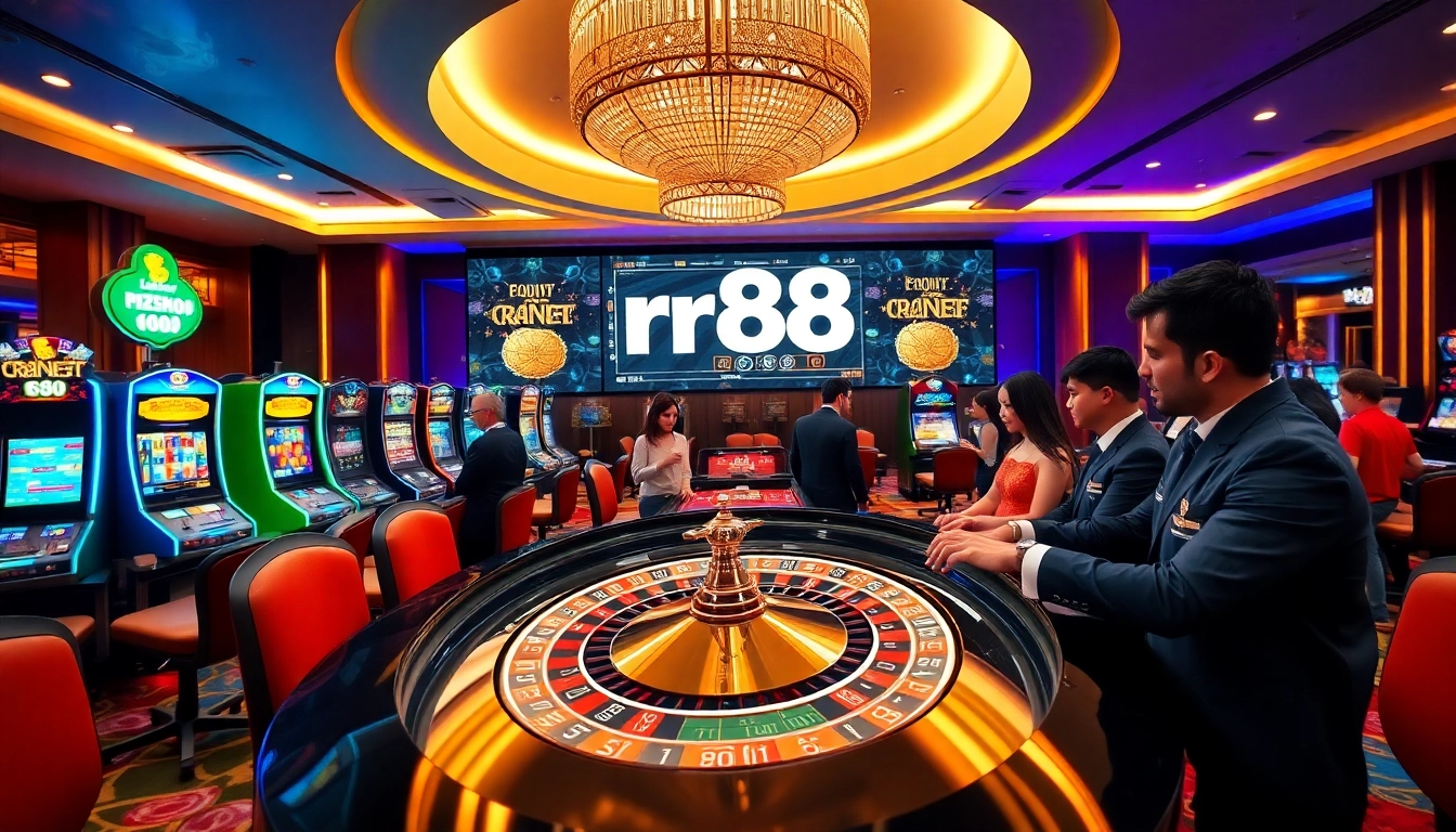 Experience the thrill of rr88 with exciting gaming action at a luxurious casino.